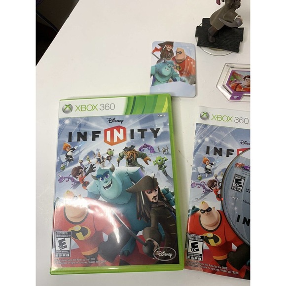Xbox 360 Disney Infinity 1.0 Starter Pack COMPLETE with Manual 3 Figures Base - Picture 2 of 7
